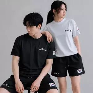ROKA 로카 남녀공용 에어쿨 데일리 티셔츠 반바지 4color / 군인 반팔티 반바지 쿨링 티셔츠