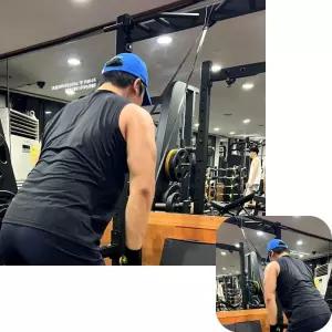 풀업 철봉 턱걸이밴드 파랑색 6단계 운동기구