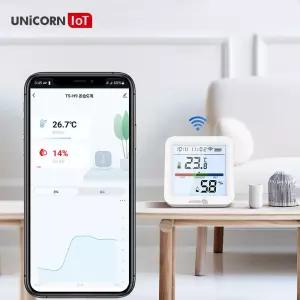 유니콘 IOT 스마트 온습도계 WIFI 무선 LCD온습도센서