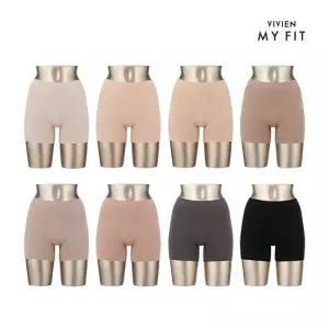 비비안마이핏 오가닉코튼 심리스 네모팬티 8종 패키지
