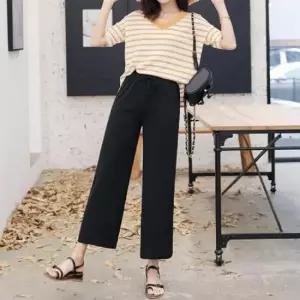 허리밴딩바지 여성 쿨바지 아이스 통바지 KK872