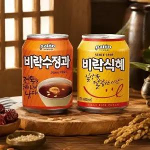 [G] 팔도 비락식혜 238ml 24캔 + 비락수정과 238ml 24캔