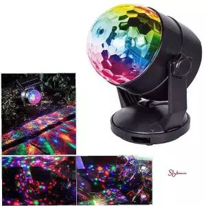7가지 미러볼 색상 LED 디스코 파티조명uvw407