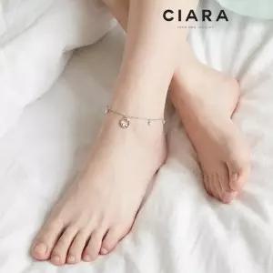 [씨아라]CIARA 14K Grosseto 샤이니 스퀘어 참 발찌(GoldPlated)
