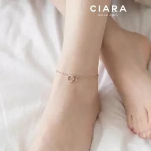 [씨아라]CIARA 14K Grosseto 트윈링 포에버 발찌(GoldPlated)