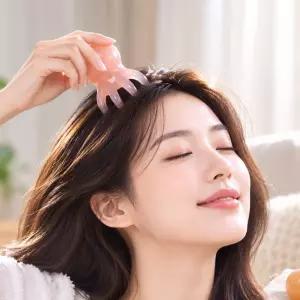 미니 문어 지압기 시원한 두피 괄사 마사지기 문어발 머리지압 파우치 지압볼
