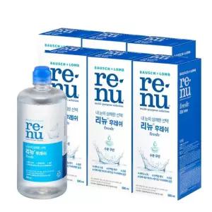 바슈롬 리뉴 후레쉬 500ml x 6개 소프트 렌즈 세척액