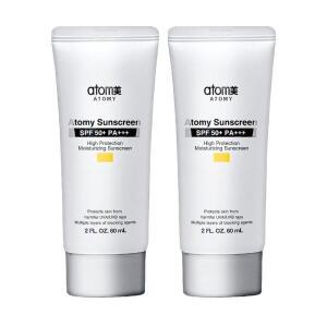 애터미 선크림 베이지 SPF50+ 60ml 2개