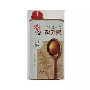 [보리보리/베스트쇼핑]CJ 100%통참깨 참기름 500ml 캔 x1개