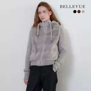 벨뷰 BELLEVUE 25FW FAUX 퍼 후드 다운 점퍼