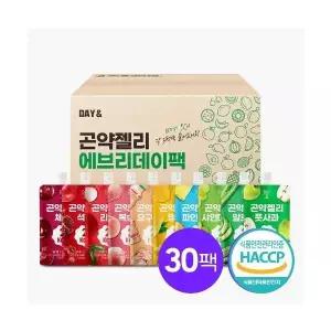 곤약젤리 다이어트 젤리 포만감 간식 에브리데이팩 2kcal 30개 10종