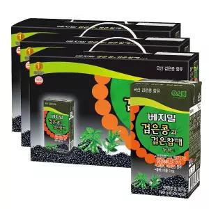 베지밀 검은콩과 검은참깨 두유 190ml 72팩