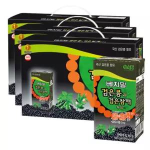 정식품 베지밀 검은콩과 검은참깨 두유 190ml 72팩