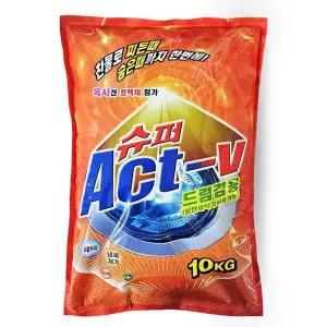 슈퍼 LYK661I5 Act-v 액티브 일반 드럼 겸용 세탁 가루 세제 10kg