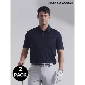 [하프클럽/팜스프링스]골프 남성 냉감 퀵드라이 반팔 카라셔츠 (7color)