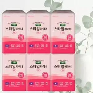 디펜드 요실금 스타일 라이너 여성용 무향 롱 28매 6팩 팬티라이너 소변패드