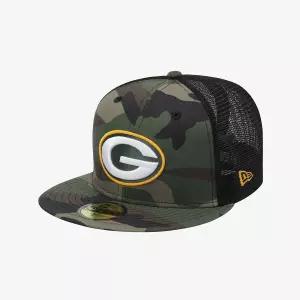 뉴에라 NFL 그린베이 패커스 베이직 메쉬 피티드캡 우드랜드 카모블랙 15131685 236763