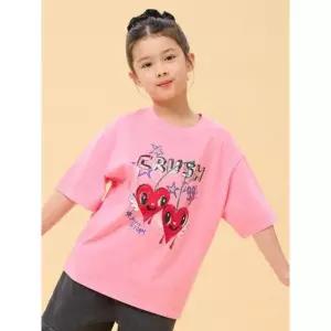 [백화점 홈쇼핑 정품] 탑텐 키즈 MKG2TS2802 여아) 아이스크림컬러 크루넥 T