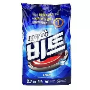 [핫트랙스]세제 표백 비트 가루형 2.7kg 빨래 세탁기 세탁 SNM(WFP8GPD)
