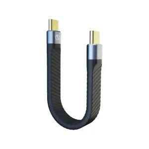 마하링크 USB-C Gen2 플랫 100W 초고속충전 데이터 케이블 13cm ML-CCP132