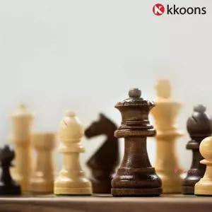꾼스체스 게임 원목 자석 고급 체스판uvw112