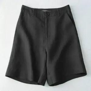 여자편한바지 여성반바지 여름 린넨 반바지 뒷밴딩 팬