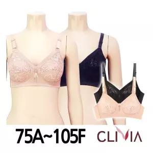 [크리비아]노와이어 홑겹 보정마담브라1종(CBR2000)75A~105F