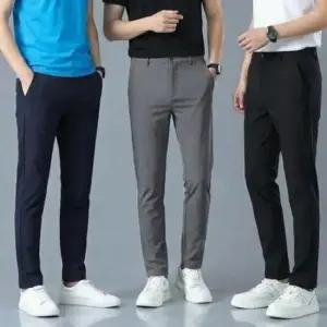 슬랙스 초경량 여름 스판 남성 밴딩 팬츠 쿨링 슬랙스