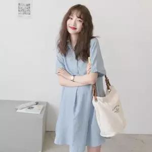 셔츠원피스코디 키밍 반팔 임산부 셔츠 원피스 빅사이즈 루즈핏 여름