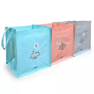 [하프클럽/셀러허브]타포린 재활용 란우 분리수거함 3종세트/정 쓰레기통