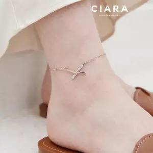 [씨아라]CIARA 14K Grosseto 투톤 엑스라인 발찌(GoldPlated)