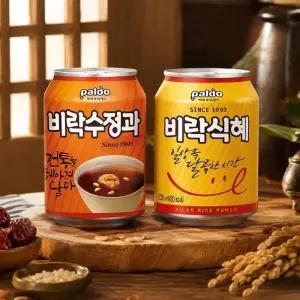 [팔도] 비락식혜 238ml 24캔 + 비락수정과 238ml 24캔