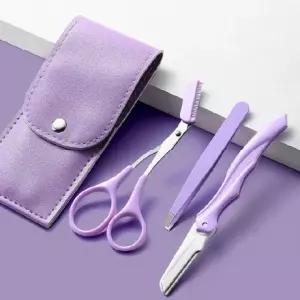 가위 눈썹 낙타 세트 정리 반달칼 잔털 3종 미인 도구 반달 미용실눈썹칼