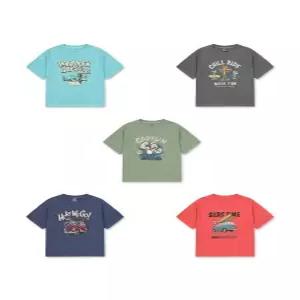 탑텐 키즈 MKG2TS3203 공용) 가먼트다잉 코튼 T