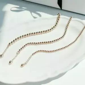 심플 통통 팔찌 팔찌18k골드3mm19.5cm