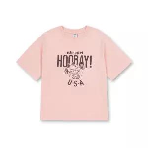 탑텐 키즈 공용)피너츠 코튼 가먼트다잉 티셔츠 (MKG2TS3802)