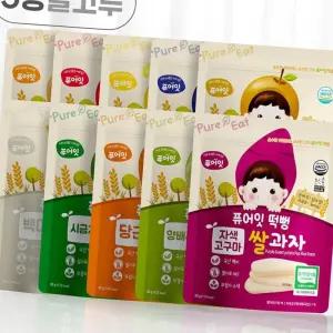 (다올)떡뻥 유기농 쌀과자 5봉세트 아기과자 아이간식