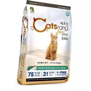 (올핀)고양이 사료 5kg 전연령 캐츠랑 리브레 단백질 영양