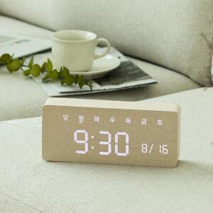 무소음 LED 탁상시계 요일 날짜 시간 표시 홍보물 선물용 인테리어 시계