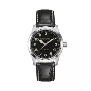 [해밀턴] H70405730 카키필드 머피 남성 가죽 오토매틱 38mm