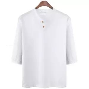 빅사이즈 2XL 3XL 슬라브 7부 헨리넥 티셔츠 NR580T