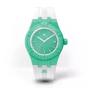 모리스라크로와 아이콘 TIDE 데이트 쿼츠 40mm 러버밴드 AI2008-CCCC1-3A0-0