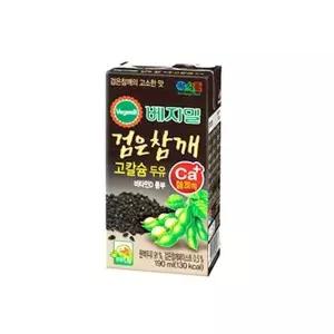 정식품 검은 참깨 고칼슘 베지밀 두유 190ml, 72개