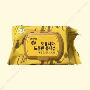 노브랜드 도톰한 물티슈 캡형 100매 10개