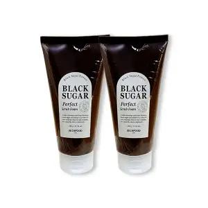 스킨푸드 블랙슈가 퍼펙트 스크럽 폼 180g 2개