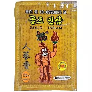 골드 인삼 패드 찜질 한방 패치 팩 파스 형식