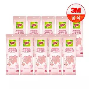 스카치브라이트 고무장갑 베이비핑크(소) x 10개