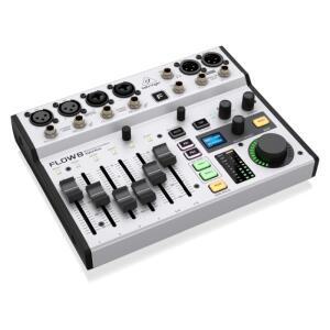 BEHRINGER FLOW8 디지털 믹서, USB 오디오 인터페이스, 48V 팬텀 전원, 최적 헤드룸, 8 입력