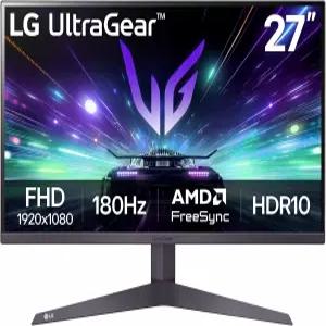 LG 27GS50F-B 27인치 FHD(1920 x 1080) 울트라기어 게이밍 모니터(180Hz 1ms MBR HDR10 AMD 프리싱크 HDMI