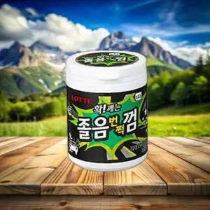 롯데 졸음번쩍껌통 87g 24개 1Box 사무실 간식 껌
